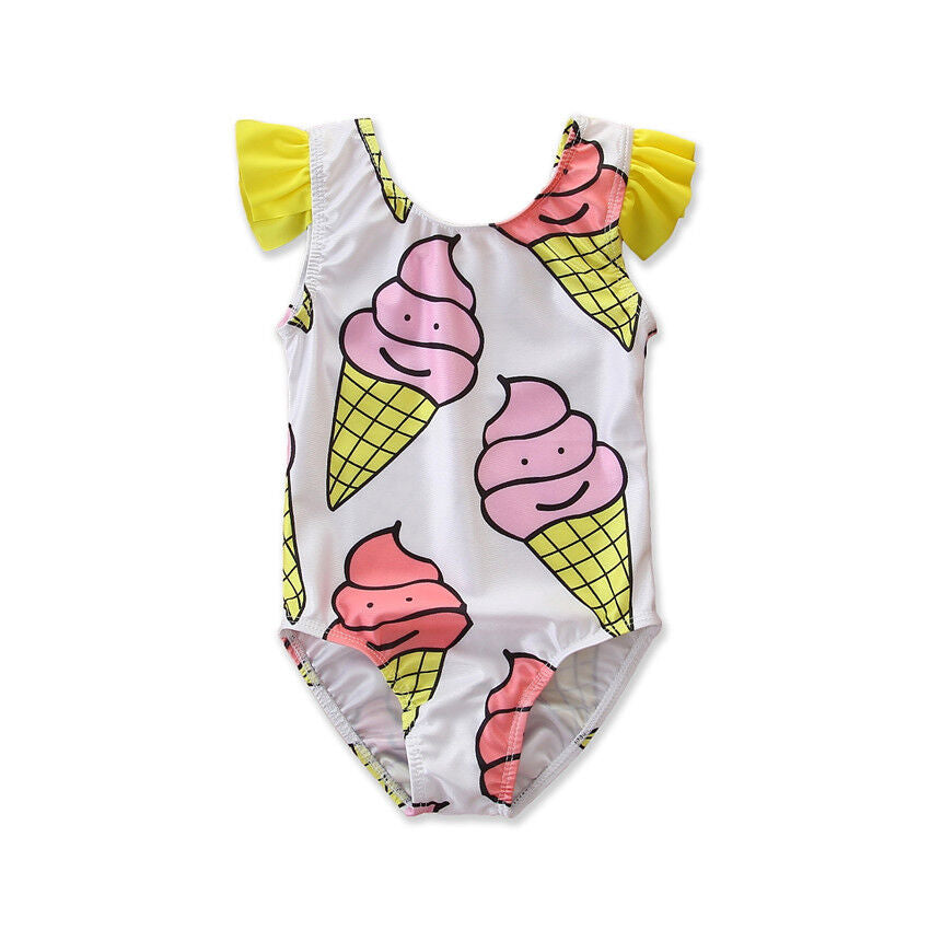Girls Ice Cream Swimsuit