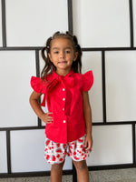 Girls Fruit Print 2-Piece Set