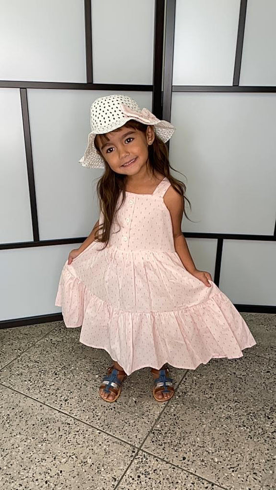 Pink Dress with Hat