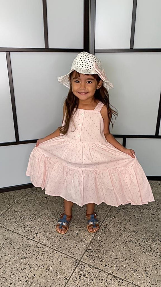 Pink Dress with Hat