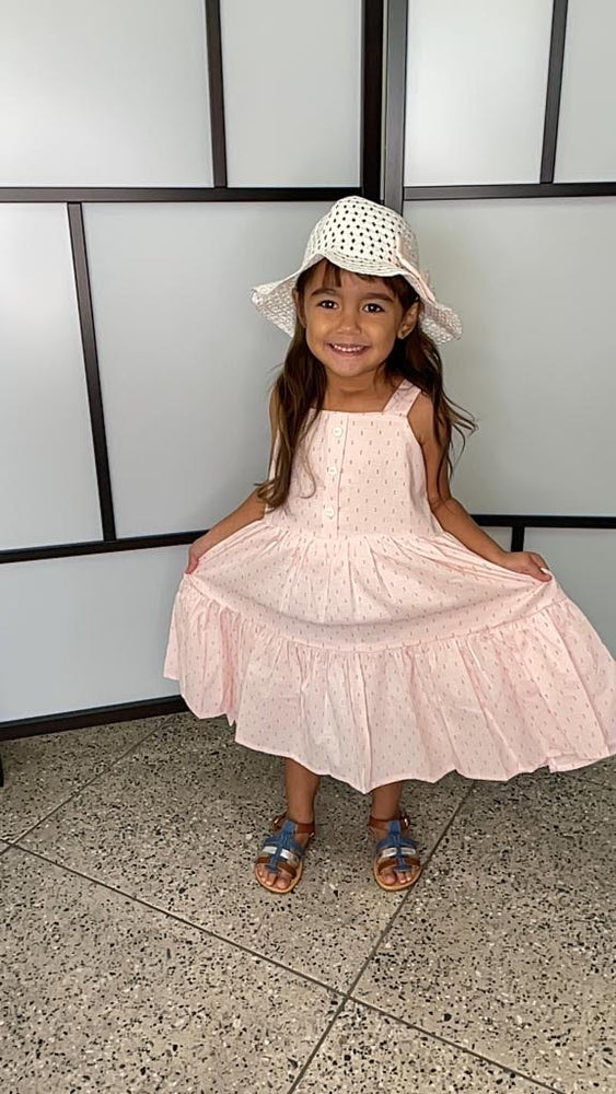 Pink Dress with Hat