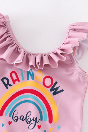 Girls Rainbow Swimsuit
