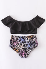 Color Splash Leopard Print Swim Sets