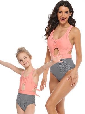 Striped Mommy and Me Swim Sets