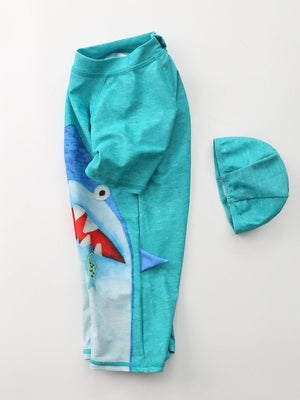 Boys Shark 2-Piece Swimsuit Set