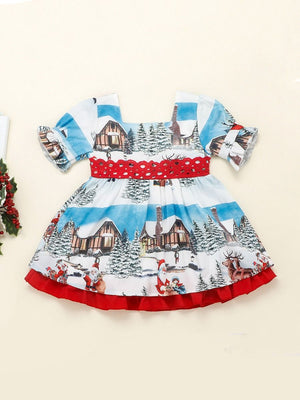 Girls Winter Wonderland Dress 2-3 Yrs Girls Winter Wonderland Dress 2-3 Yrs
