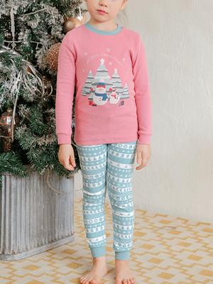Girls Snowman Pajama Set