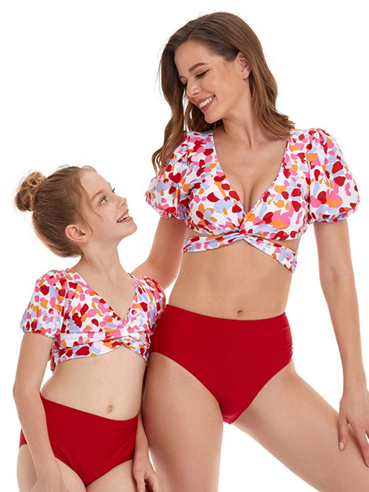 Multicolor Mommy and Me Swim Sets