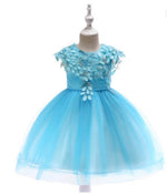 Girls Light Blue Tulle Dress
