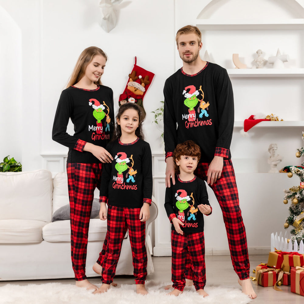 Merry Grinchmas Matching Family Pajamas