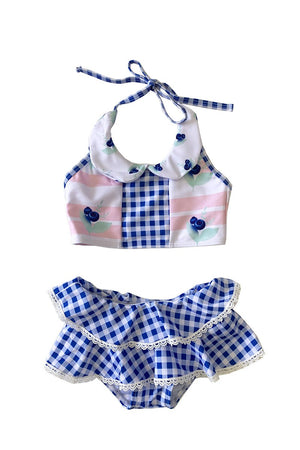 Girls Blueberry Swimsuit Set