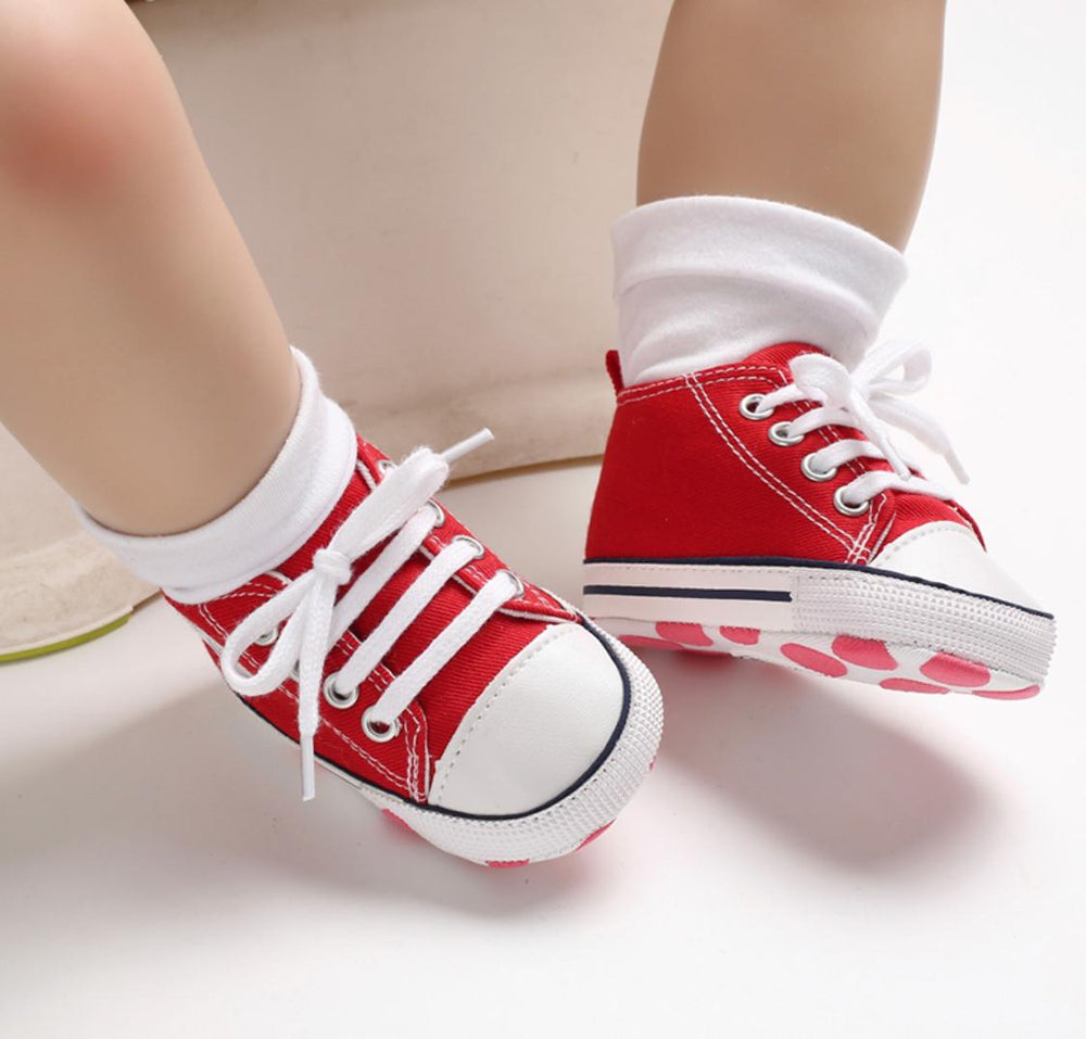 Baby Boys High Top Shoes - Red