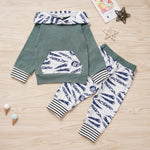Boys Feathers Hoodie and Jogger 2-Piece Set