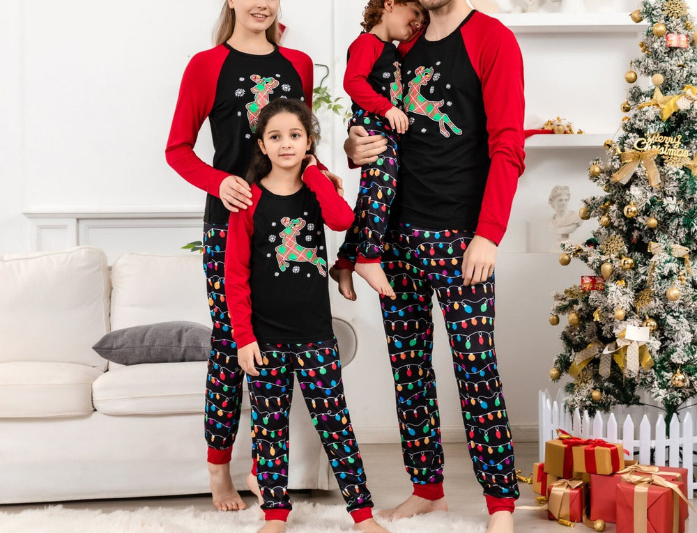 Merry and Bright Matching Family Pajamas