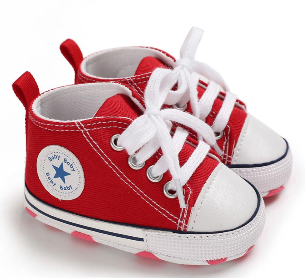 Baby Boys High Top Shoes Red KStyle kids Boutique