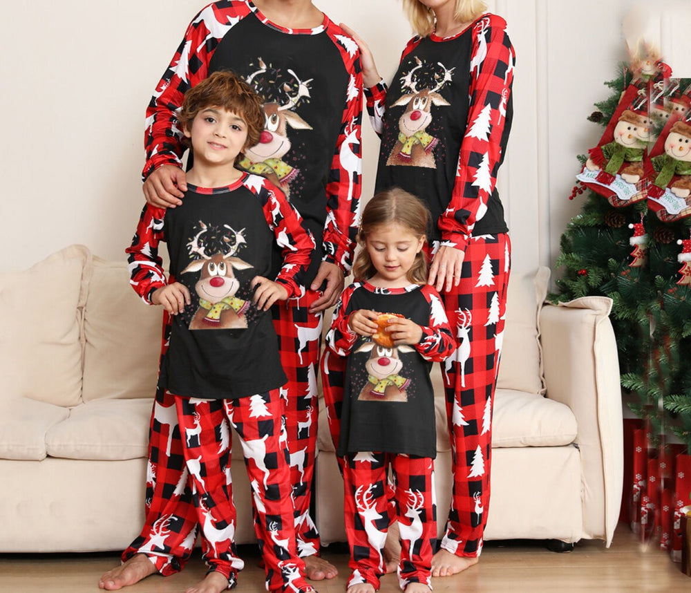 Holiday Rudolph Matching Family Pajamas